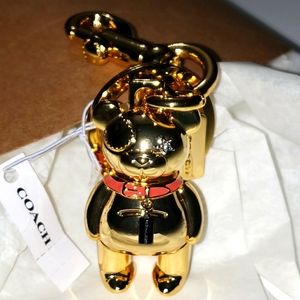 COACH 3D BEAR BAG CHARM